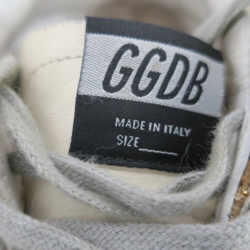 Golden Goose Mid Star Gold Glitter Midstar LE Sneakers Women 37 7M Made in Italy - Picture 9 of 15